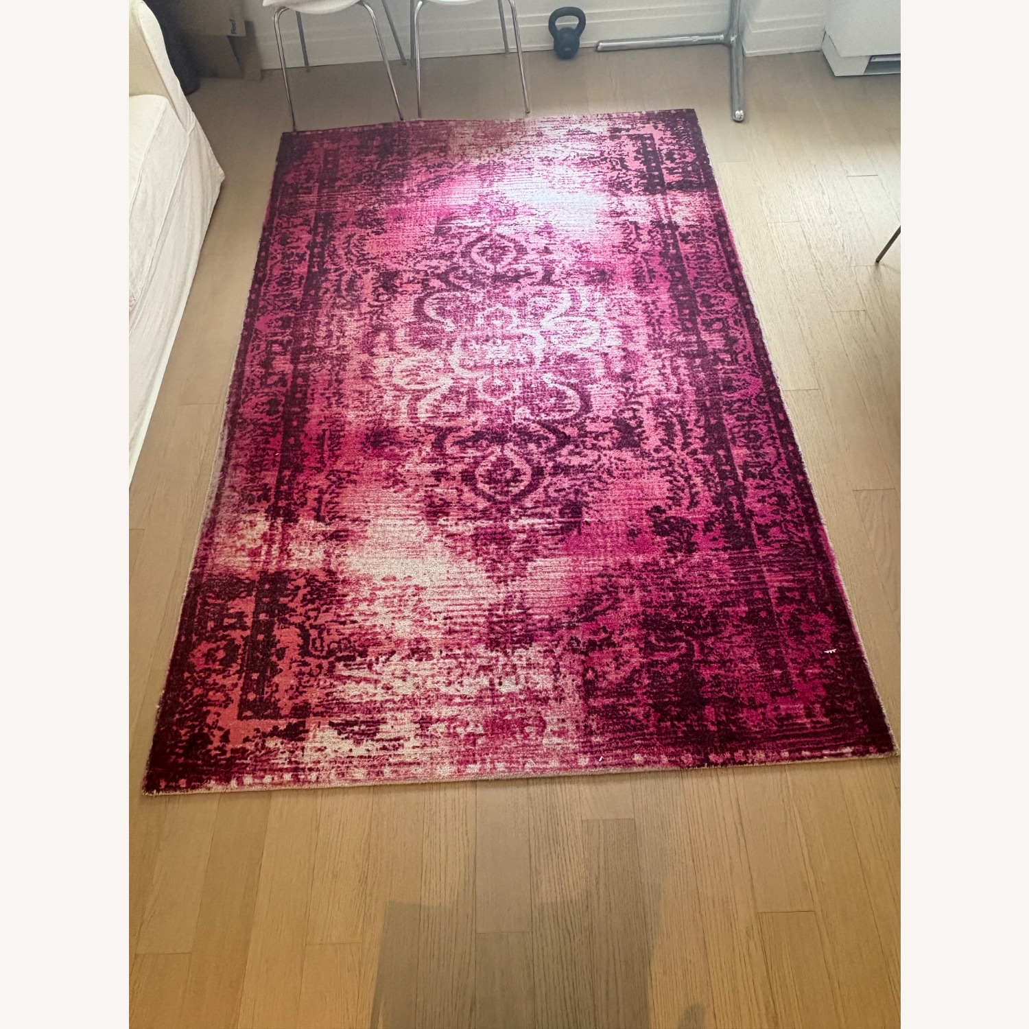 West Elm Wool Area Pink Rug 6' x 9' - image-2