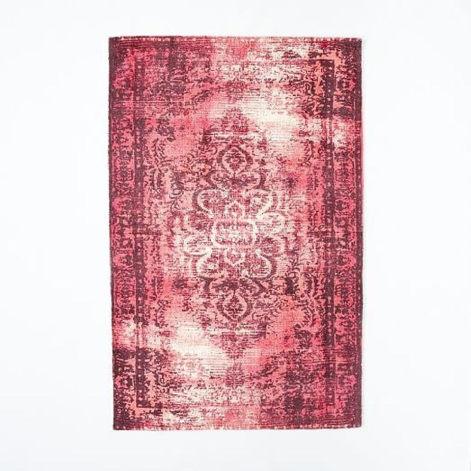 West Elm Wool Area Pink Rug 6' x 9' - image-5