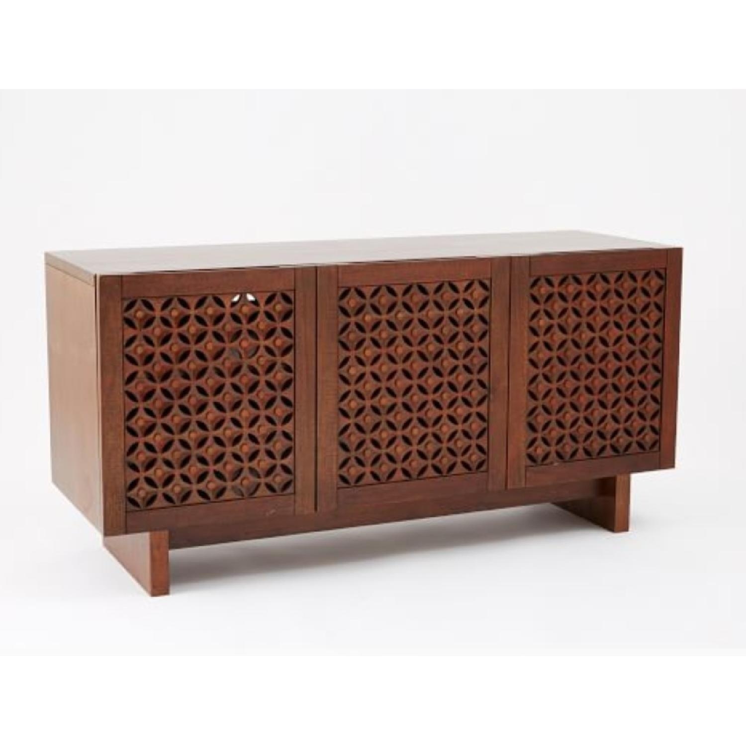 West Elm Carved Wood Media Console - image-4