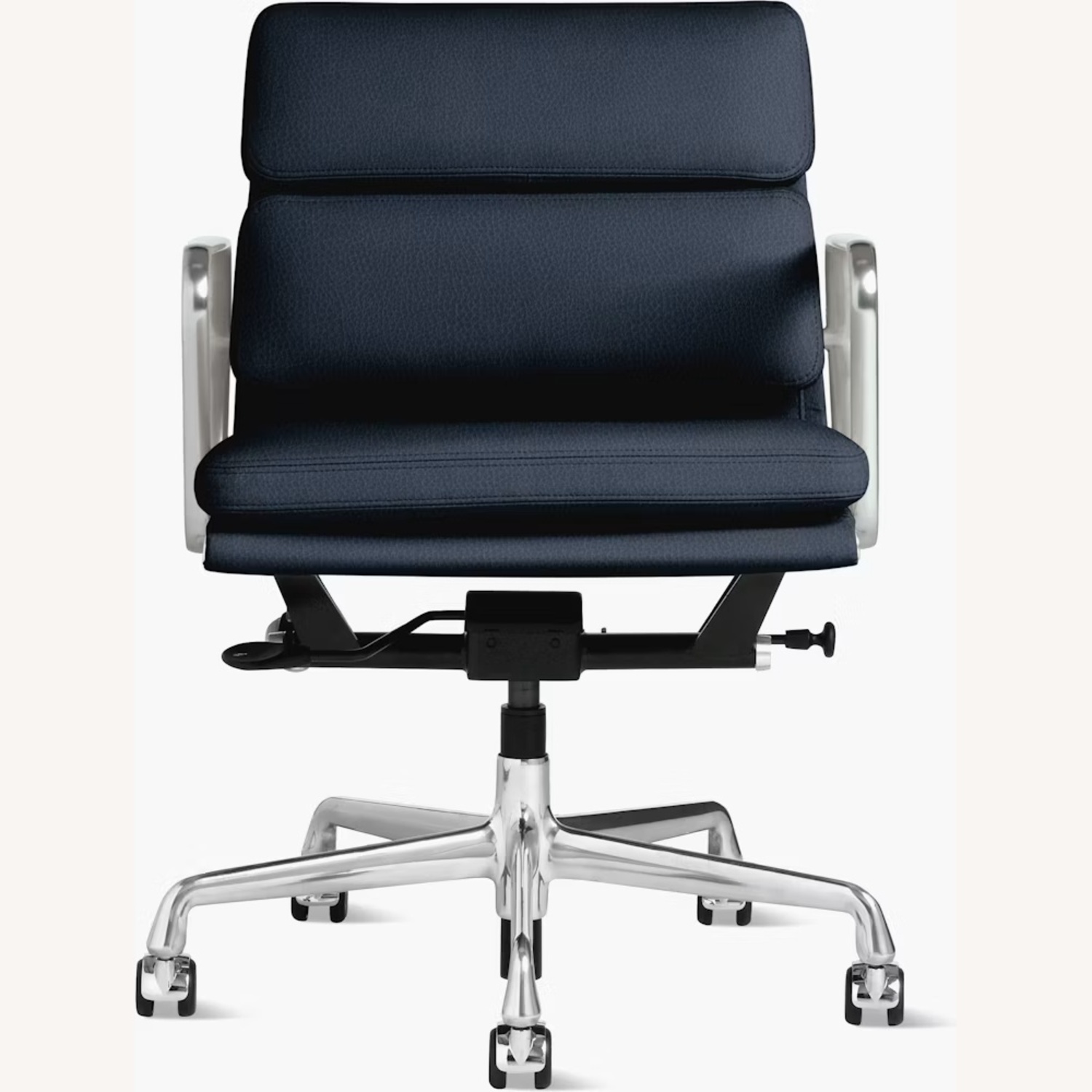 Herman Miller Blue Leather Soft Pad Chair - image-7