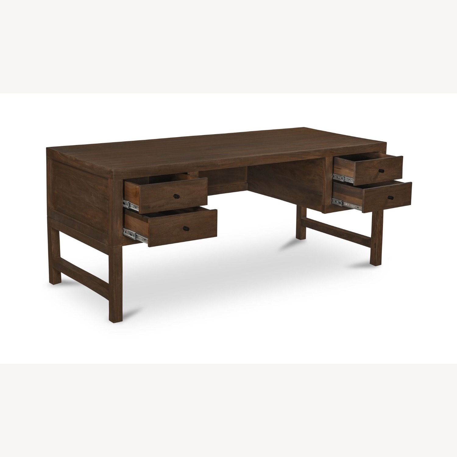 Perigold Dark Brown Wood Desk - image-3