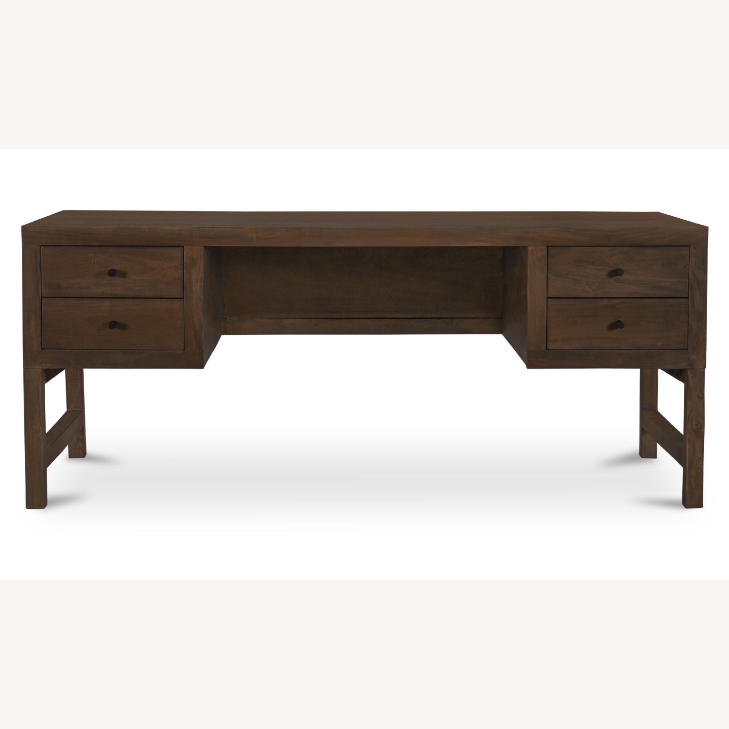 Perigold Dark Brown Wood Desk - image-2