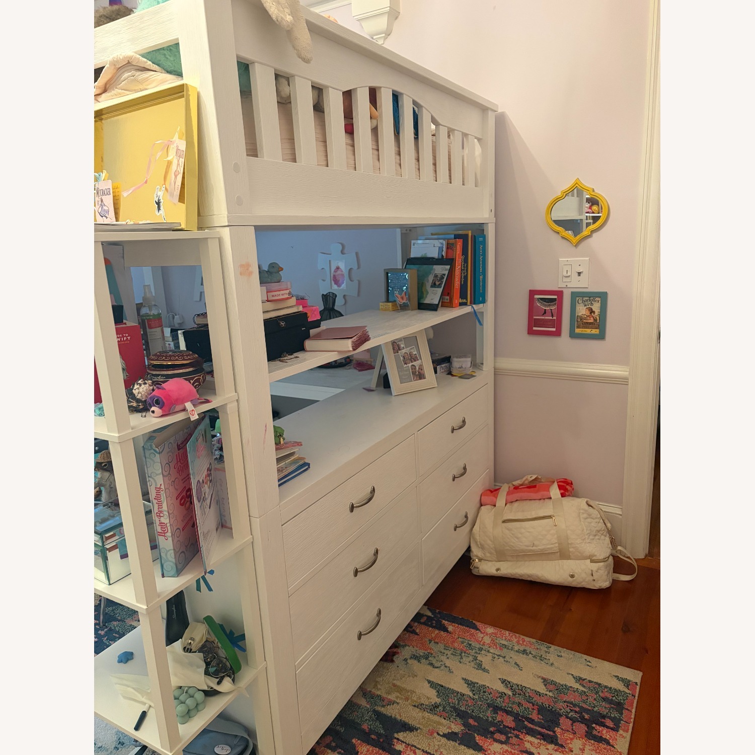 Hillsdale Loft-Style White Wood Bunk Bed - image-3