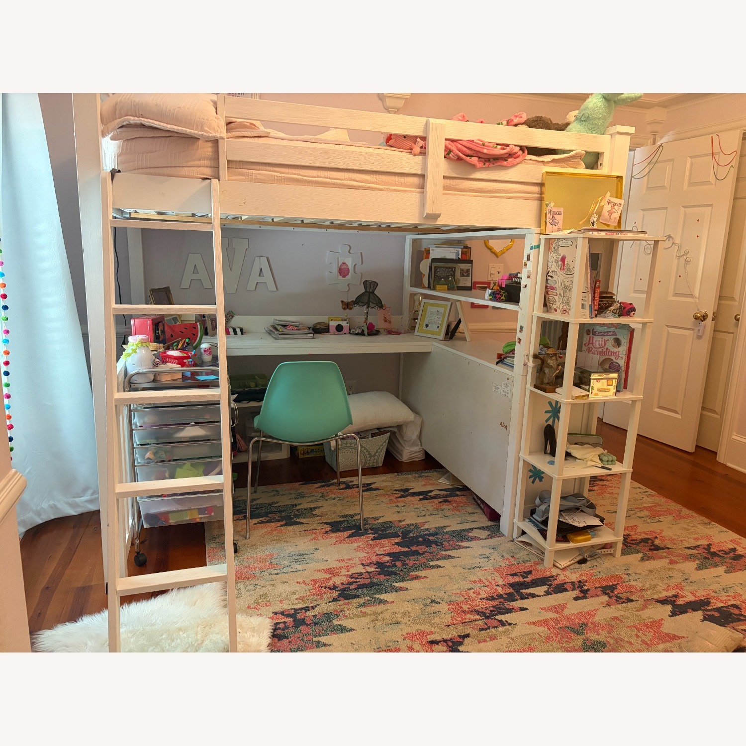 Hillsdale Loft-Style White Wood Bunk Bed - image-2