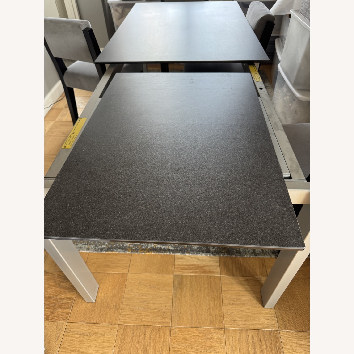 Jensen Lewis Black Ceramic Expandable Dining Table - image-5