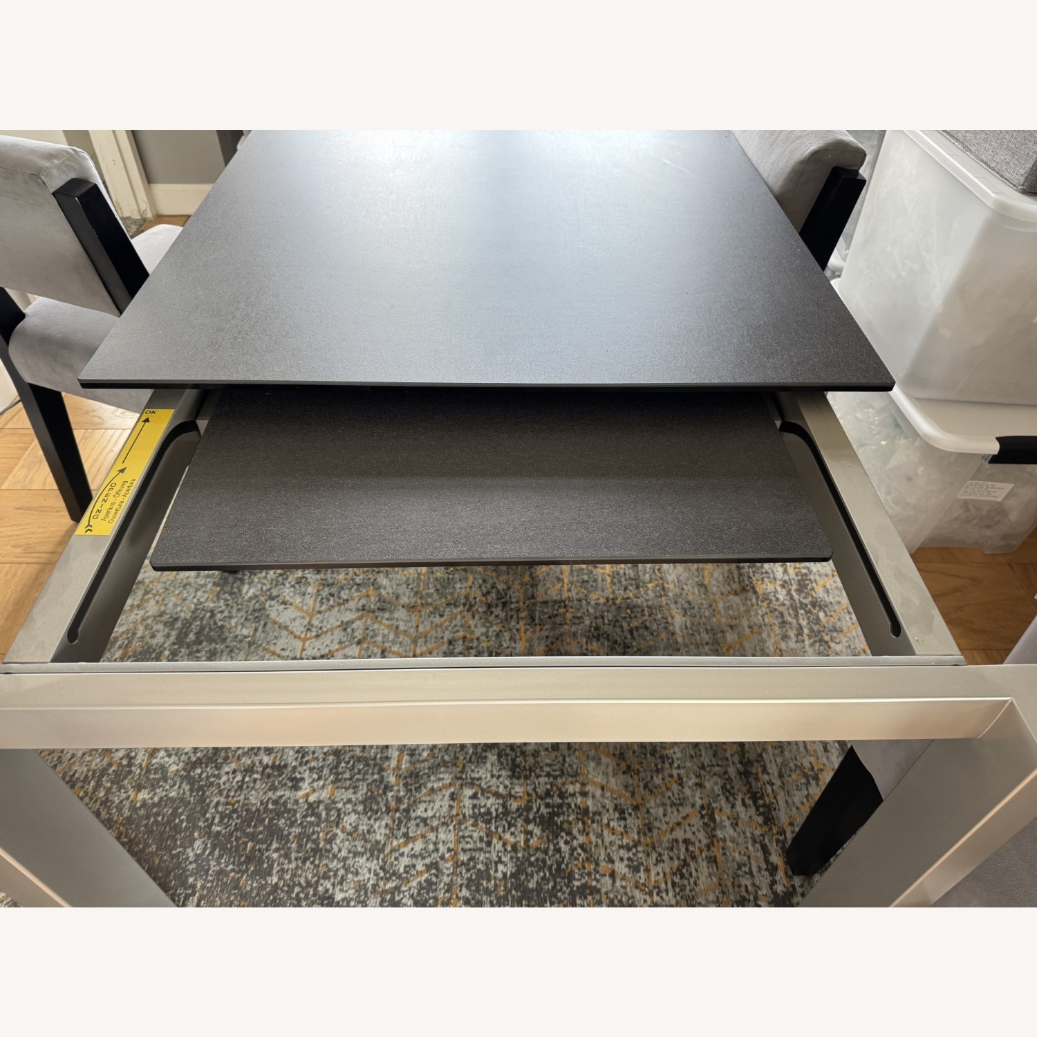Jensen Lewis Black Ceramic Expandable Dining Table - image-4