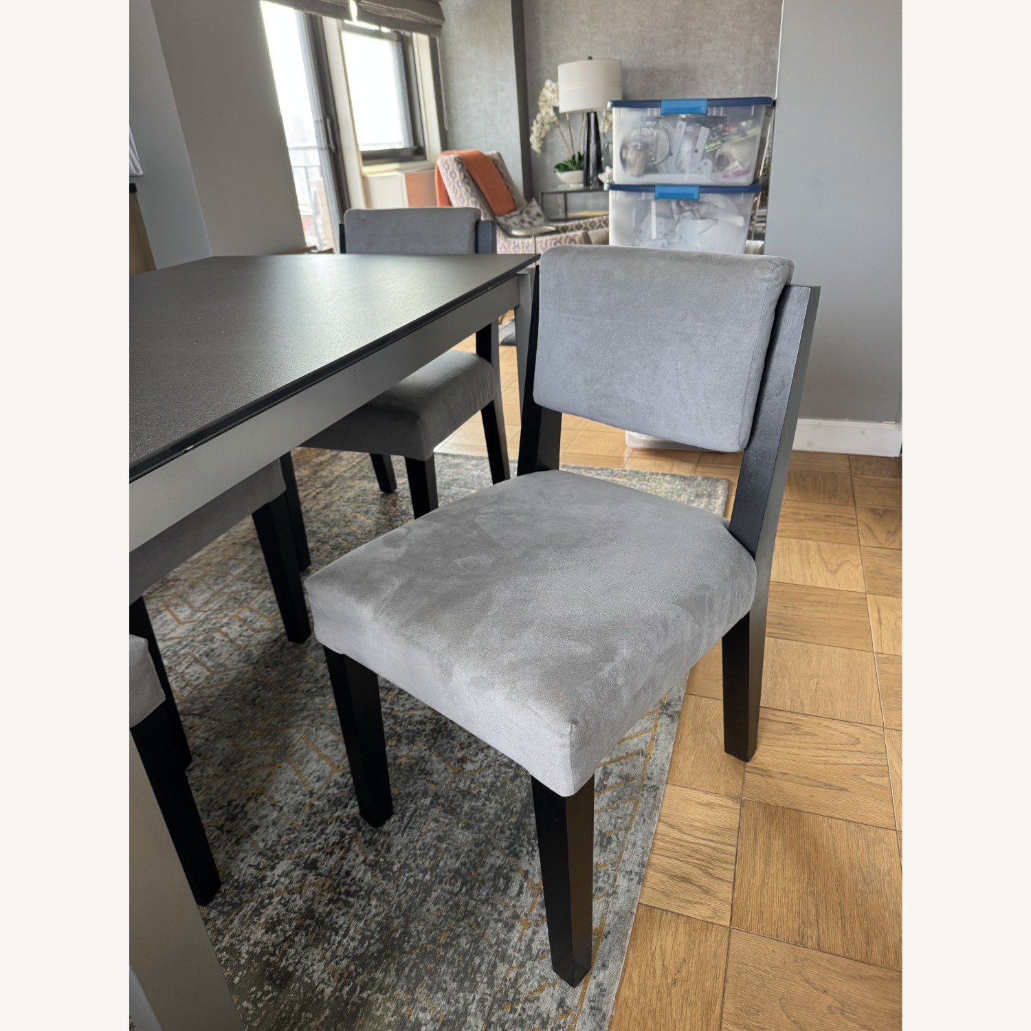 Jensen Lewis Black Ceramic Expandable Dining Table - image-7