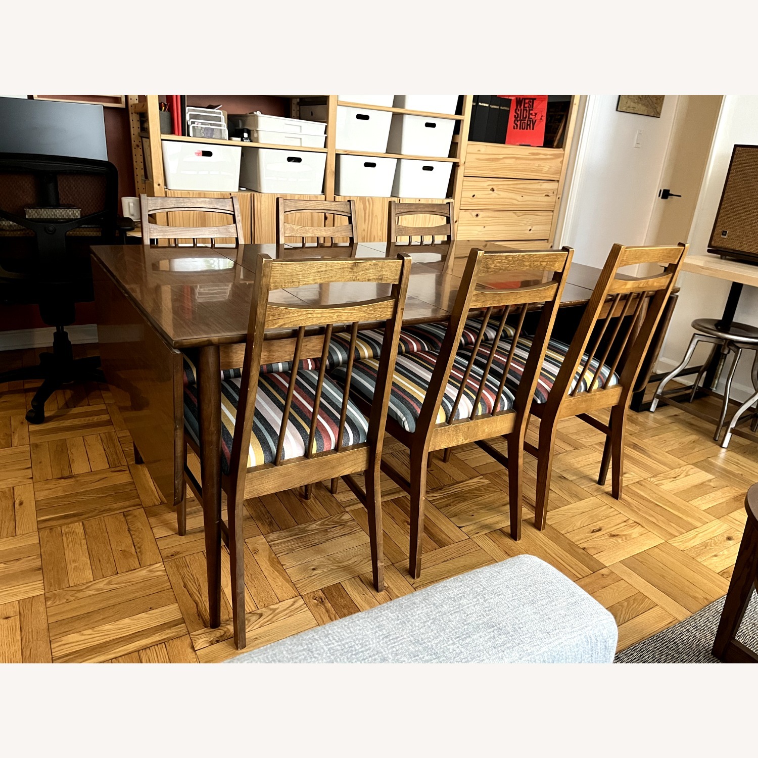 Bassett Dining Set with Six Chairs - image-1