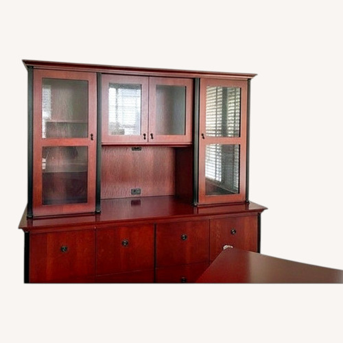 Used Dark Brown Wood Sideboard for sale on AptDeco