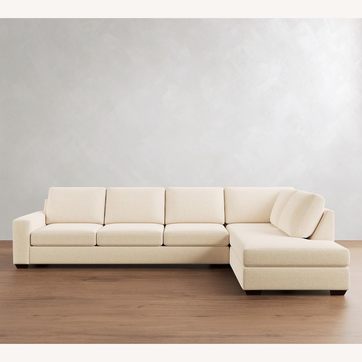 Pottery Barn Chenille Fabric 2 Piece Sectional - image-6