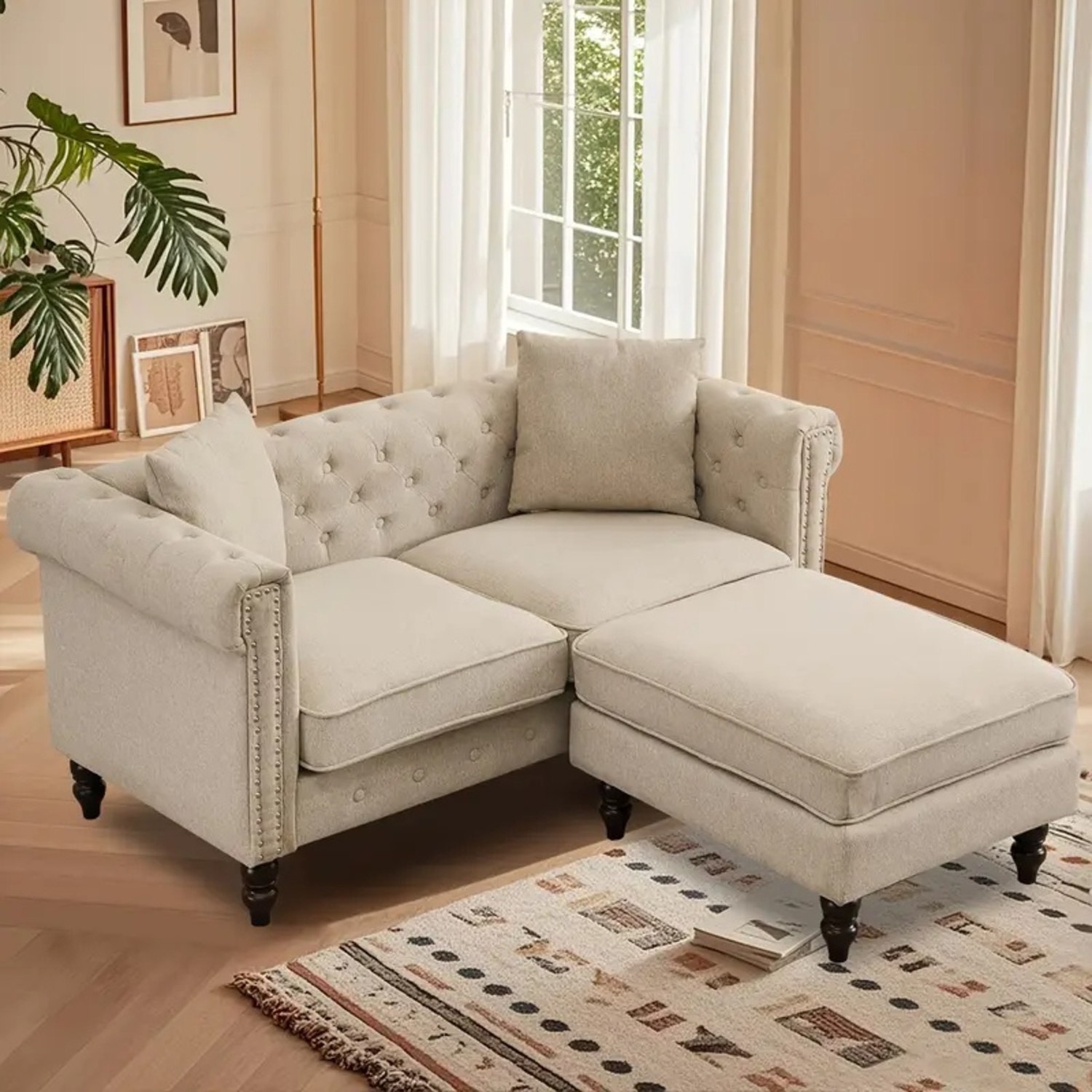 Wayfair L-Shaped Two Seat Sofa - image-6