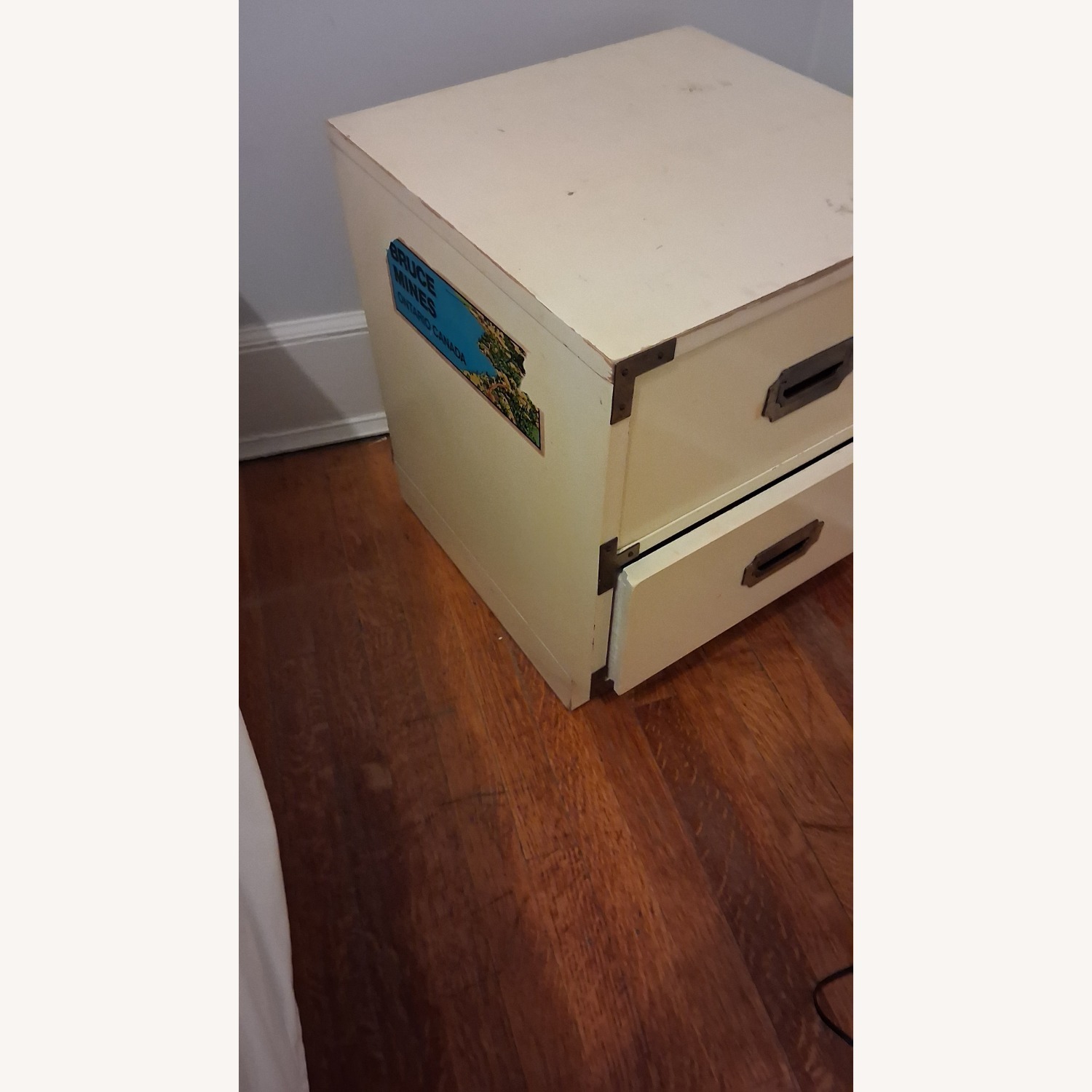 Vintage/Antique White Wood Dresser - image-2