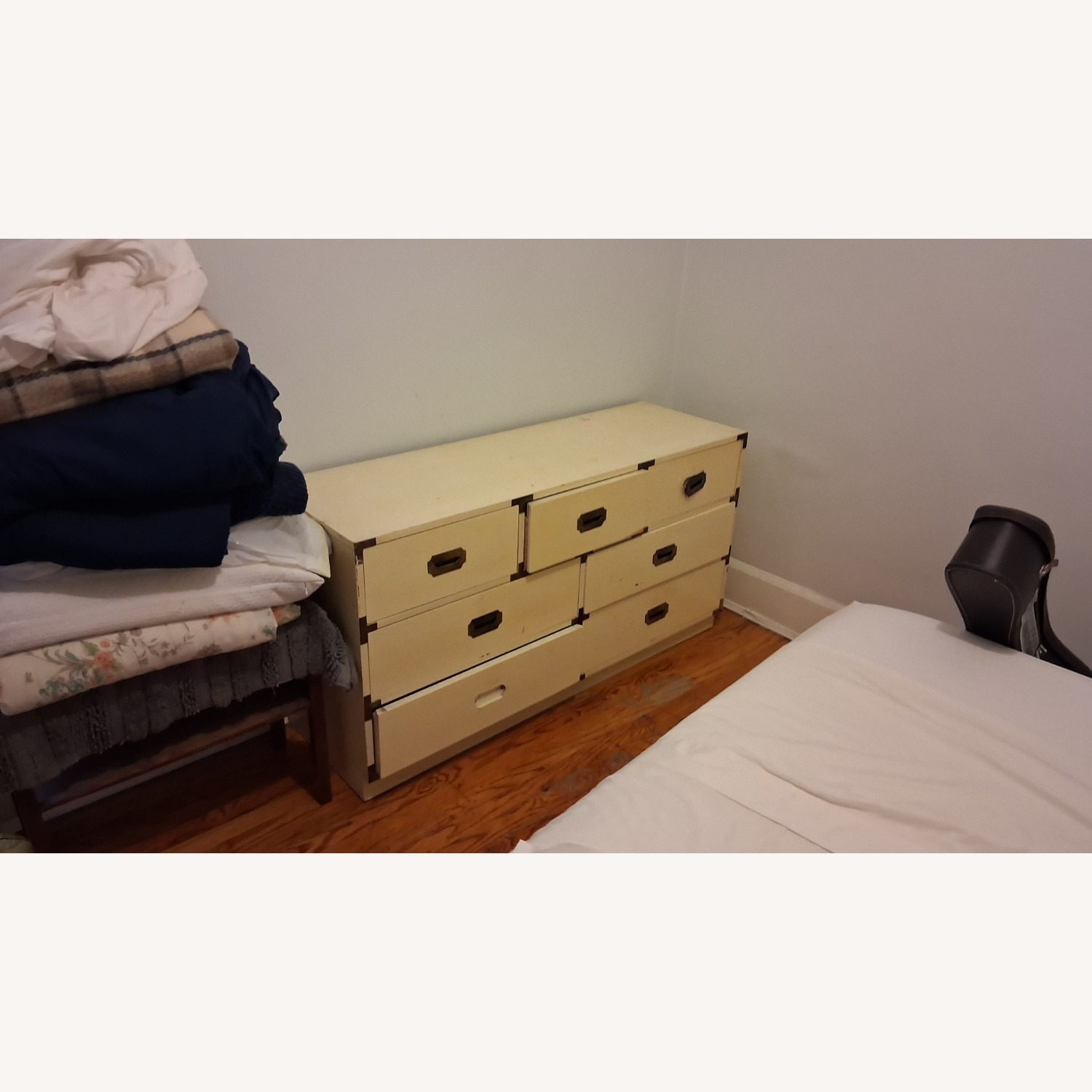 Vintage/Antique White Wood Dresser - image-3