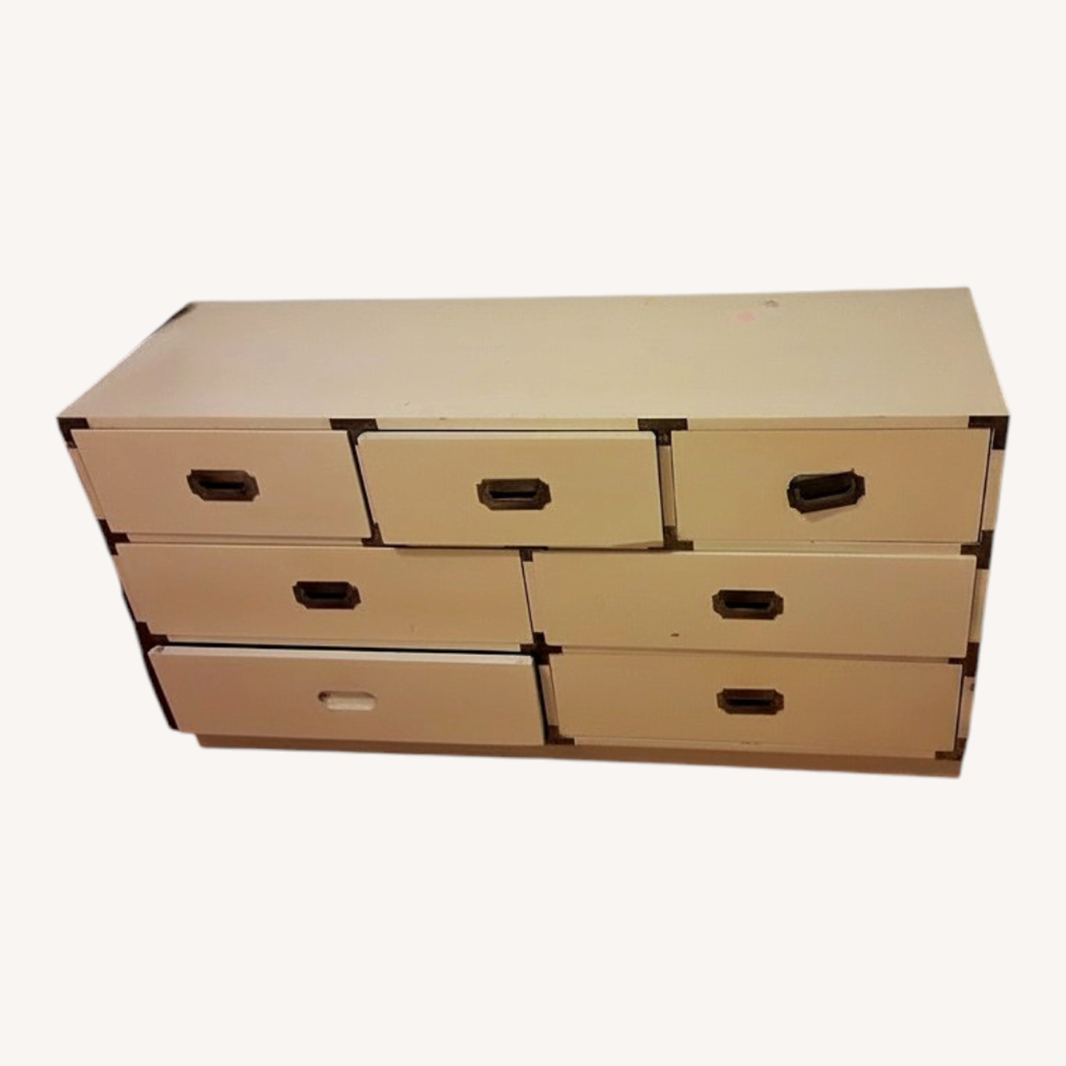 Vintage/Antique White Wood Dresser - image-0