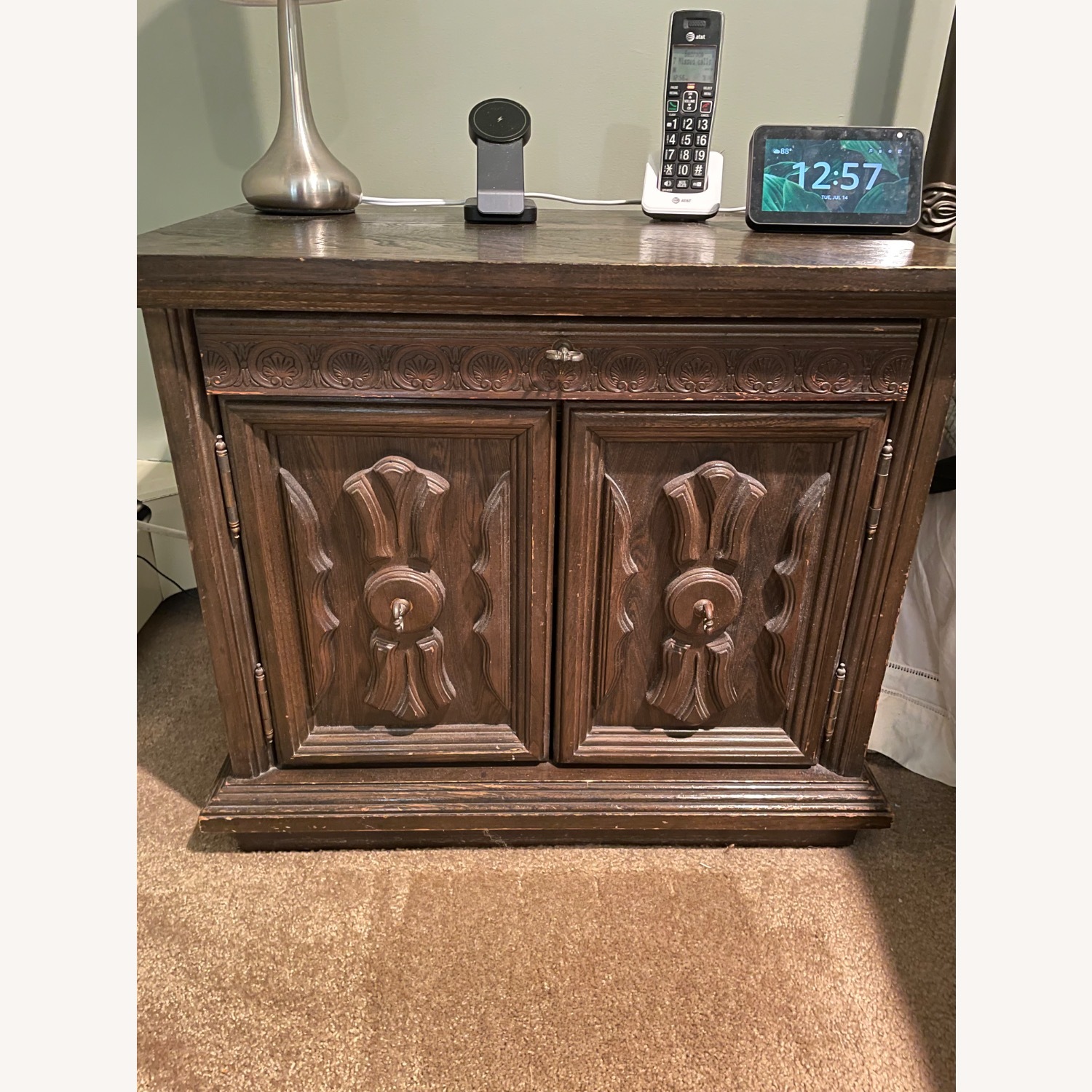 Vintage Wood Nightstands  - image-1