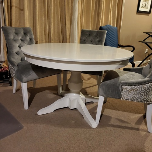 Used Canadel Dining Set 48" wide for sale on AptDeco
