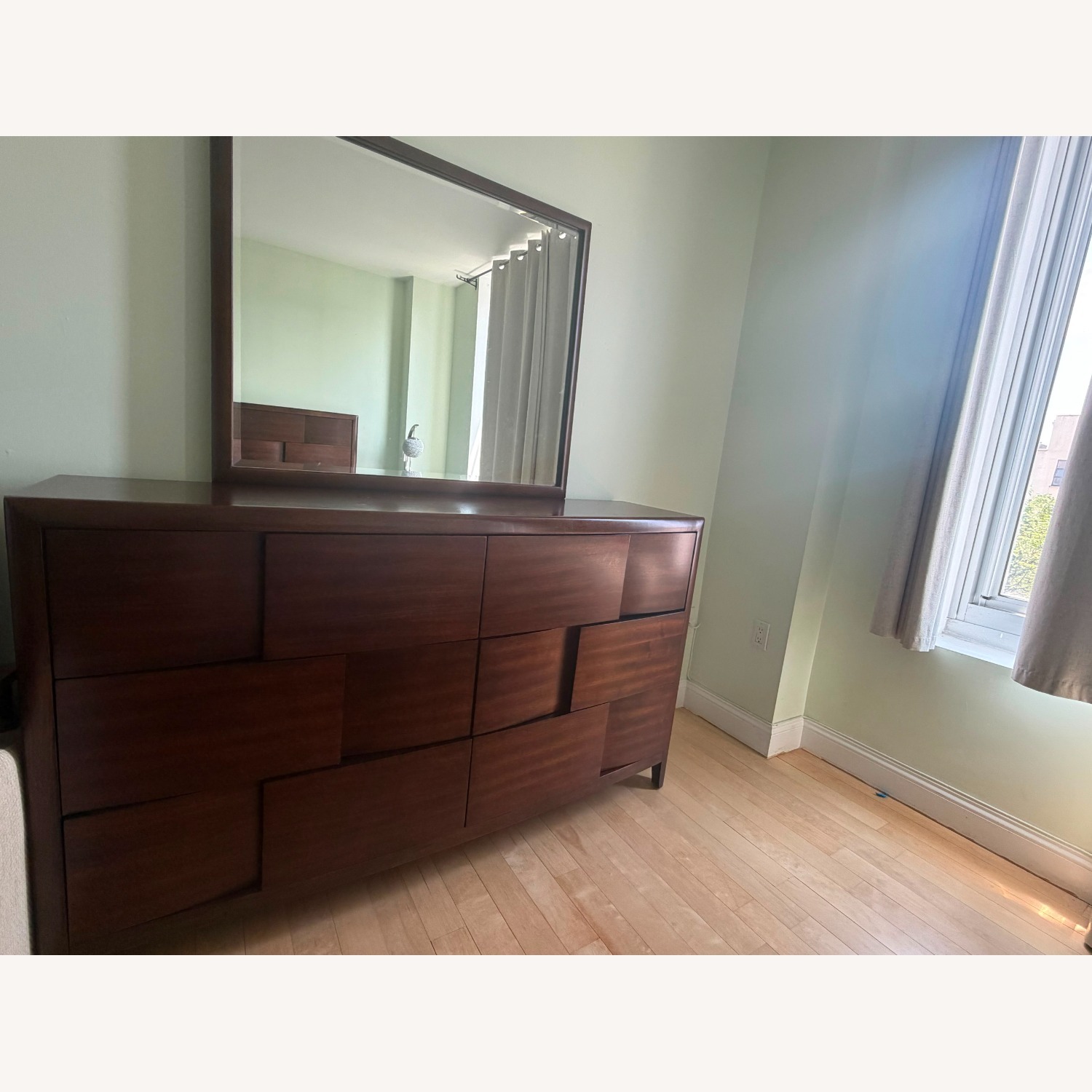 Raymour & Flanigan Saratoga Dresser With Mirror - image-2