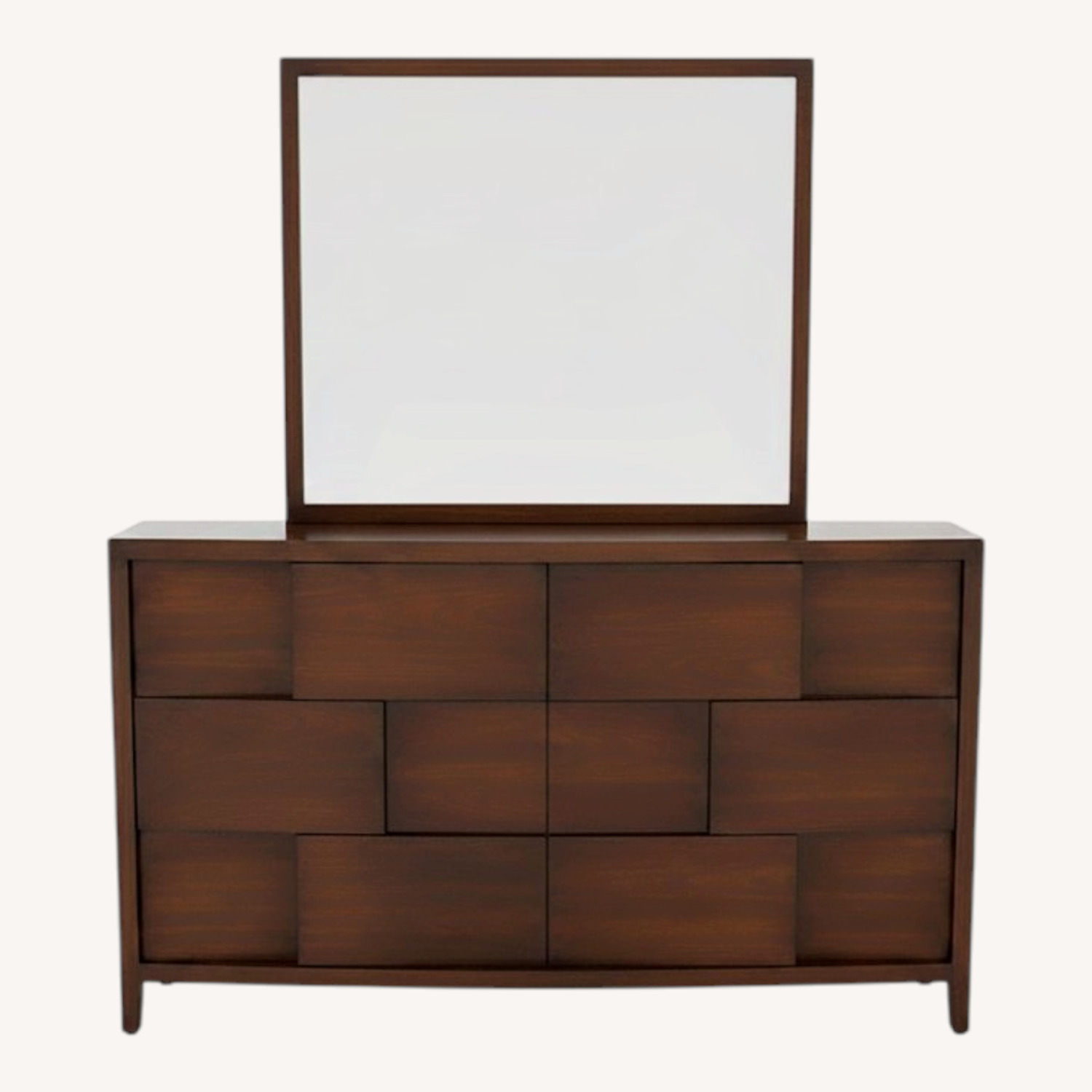 Raymour & Flanigan Saratoga Dresser With Mirror - image-0