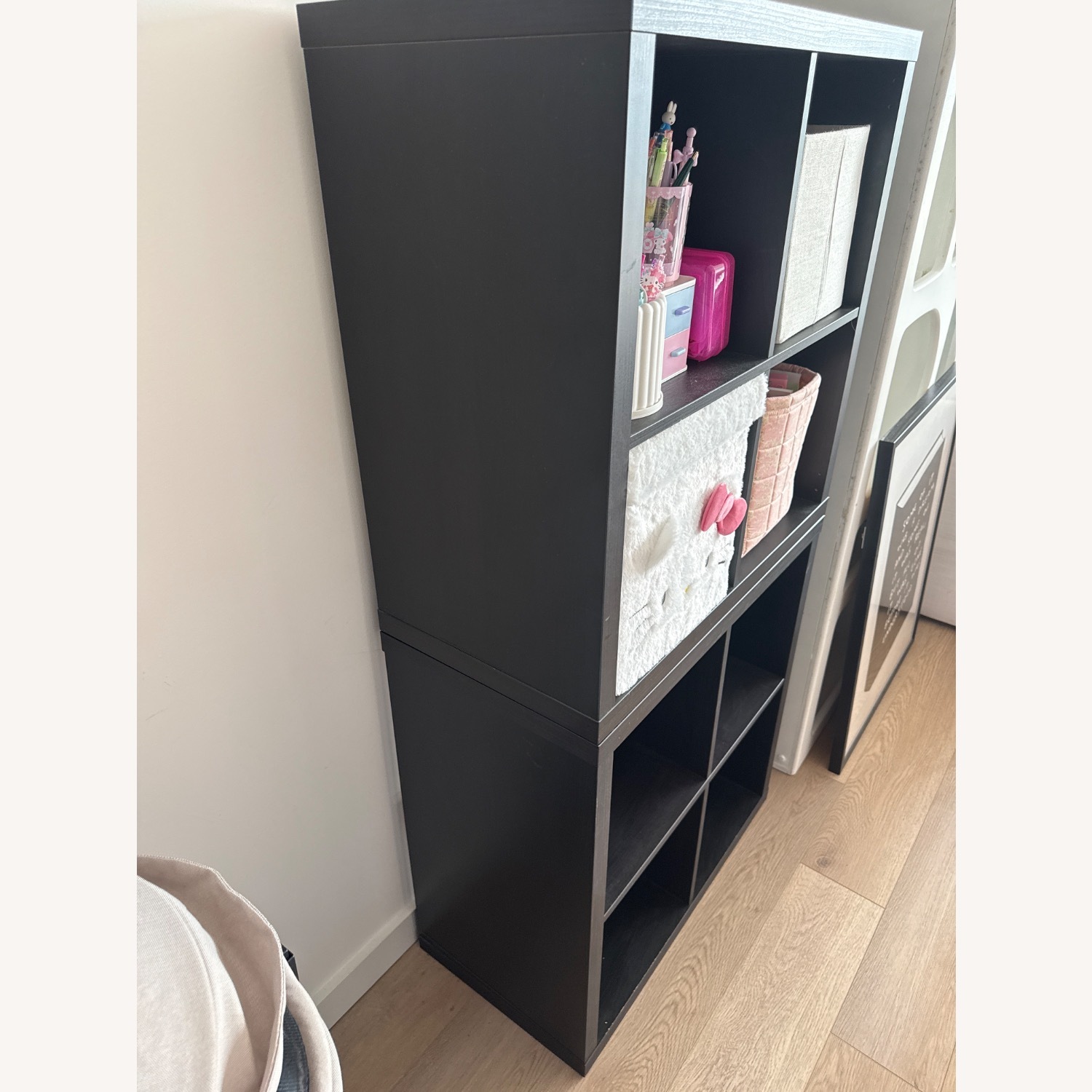 IKEA Kallax Shelf Set  Black Brown - Cube Units  - image-3