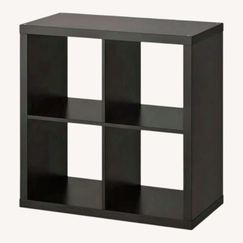 Used IKEA Kallax Shelf Set  Black Brown - Cube Units  for sale on AptDeco