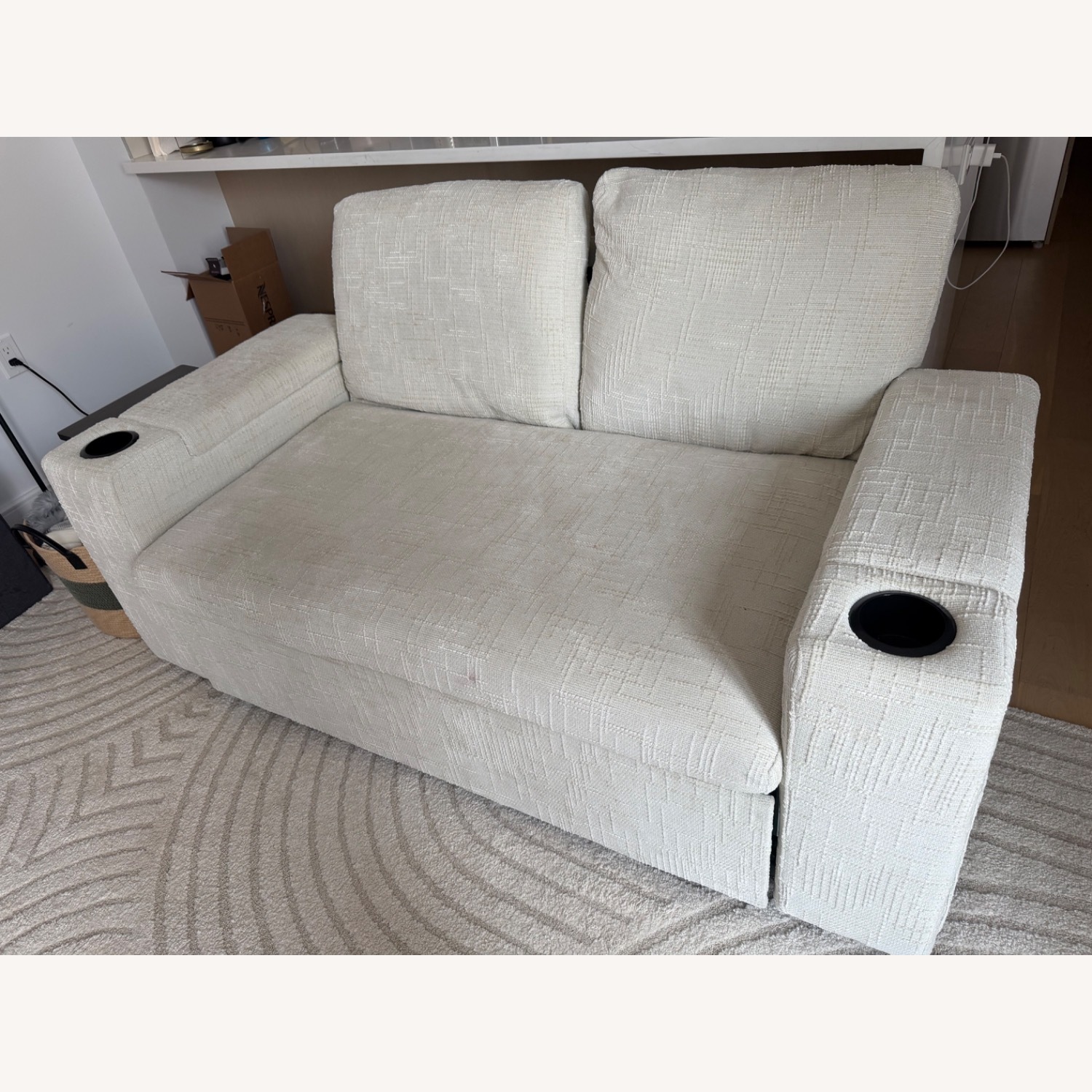 Target White Fabric Sleeper Sofa - image-4