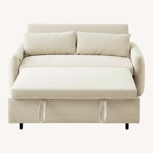Used Target White Fabric Sleeper Sofa for sale on AptDeco