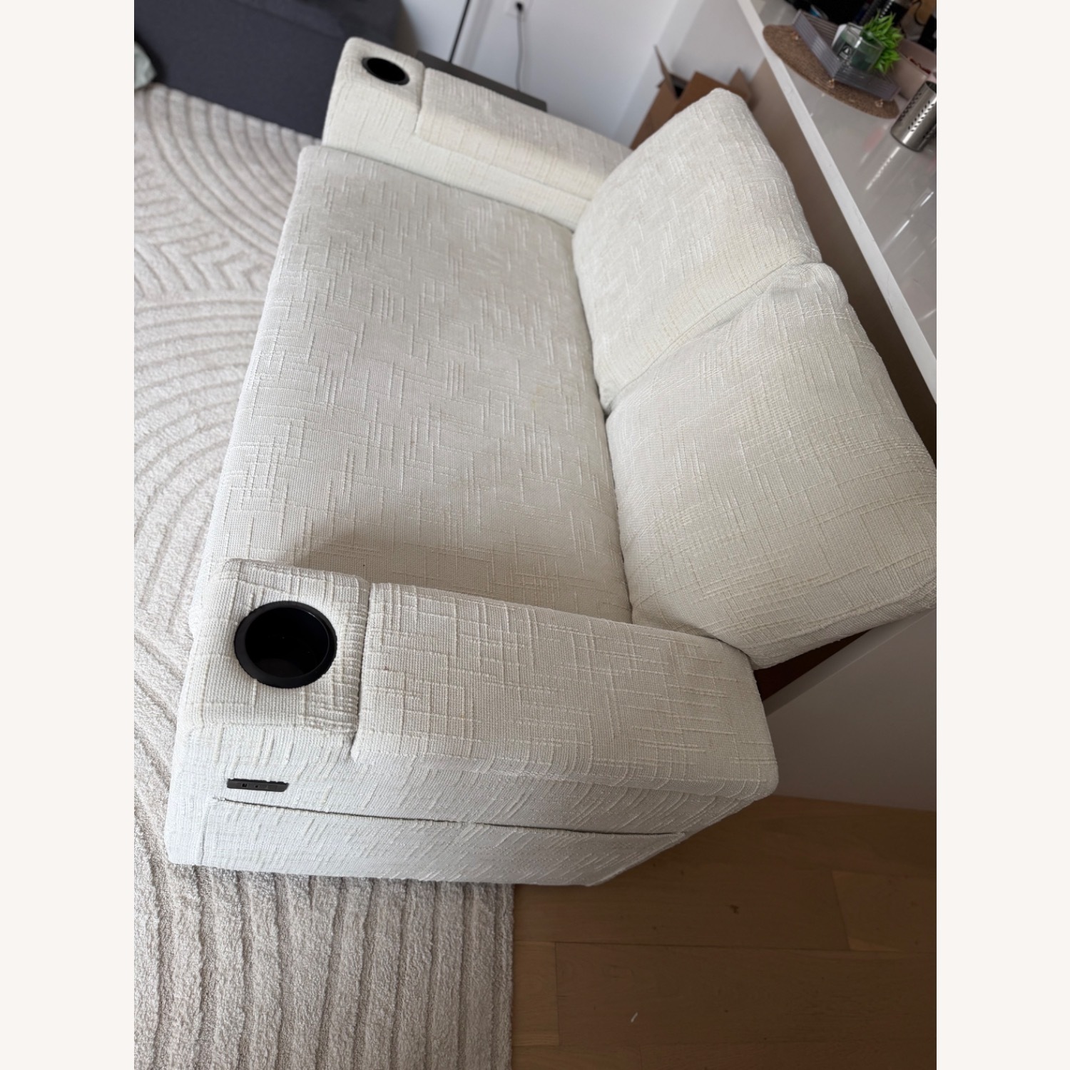 Target White Fabric Sleeper Sofa - image-3