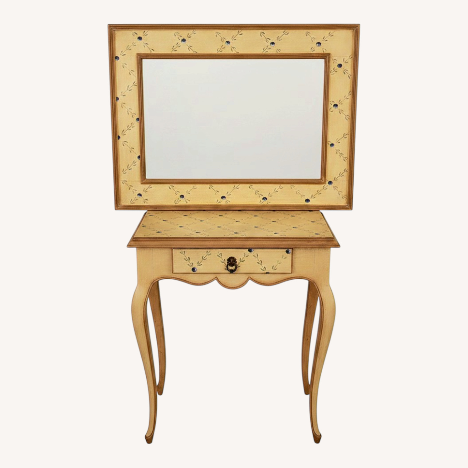 Small Foyer Table and Mirror - image-0