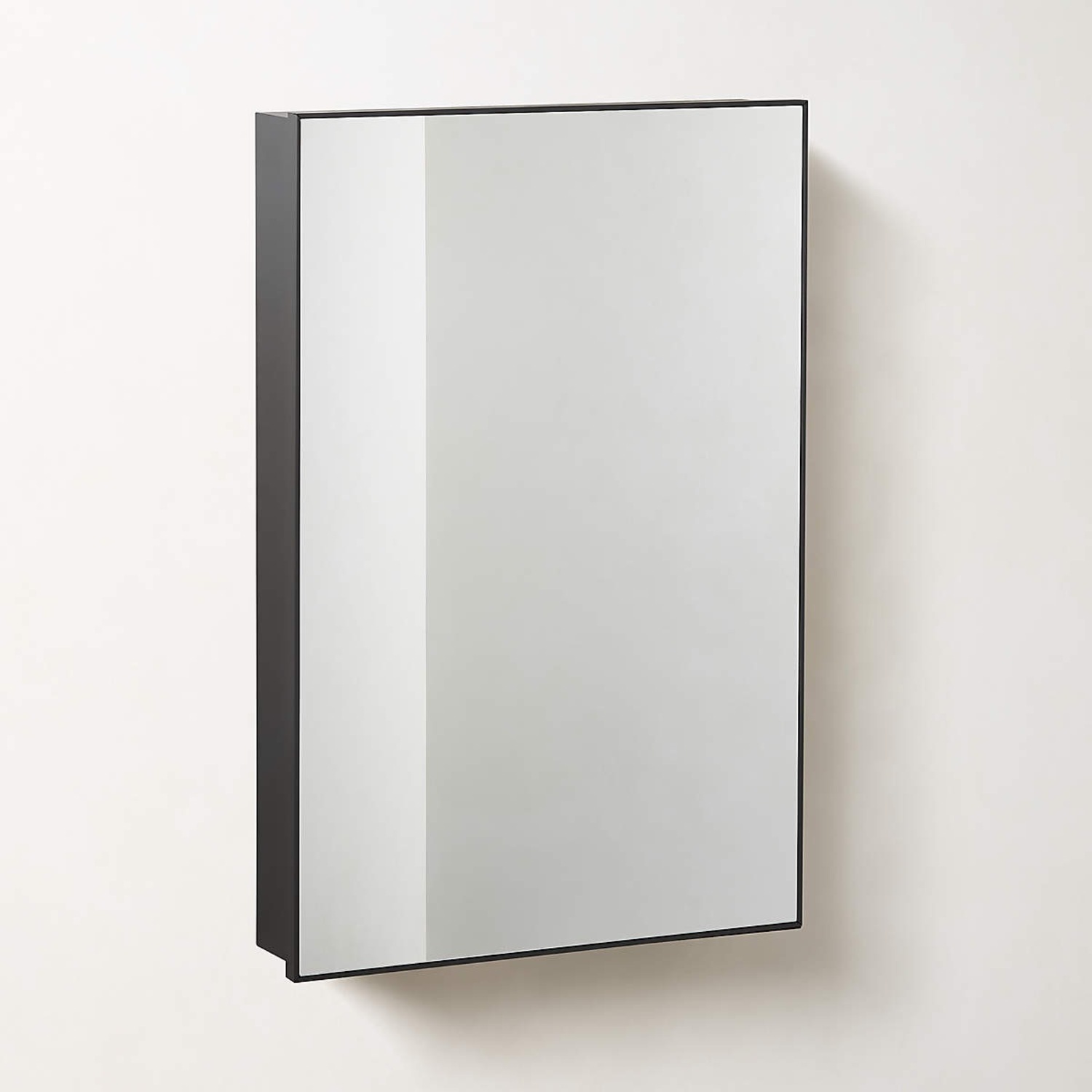 CB2 Infinity Black Medicine Cabinet 24"x36" - image-1