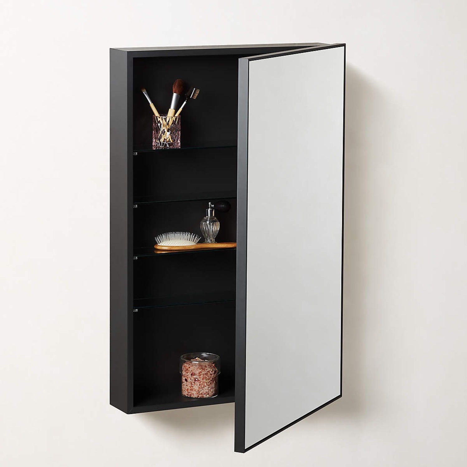 CB2 Infinity Black Medicine Cabinet 24"x36" - image-3