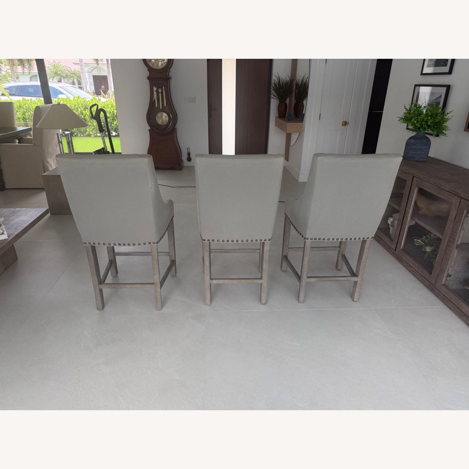 Restoration Hardware Counter Stools-Set of 3 - image-2