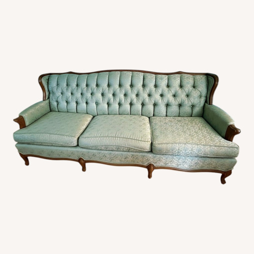 Used Green Fabric 3+ Seater Sofa for sale on AptDeco