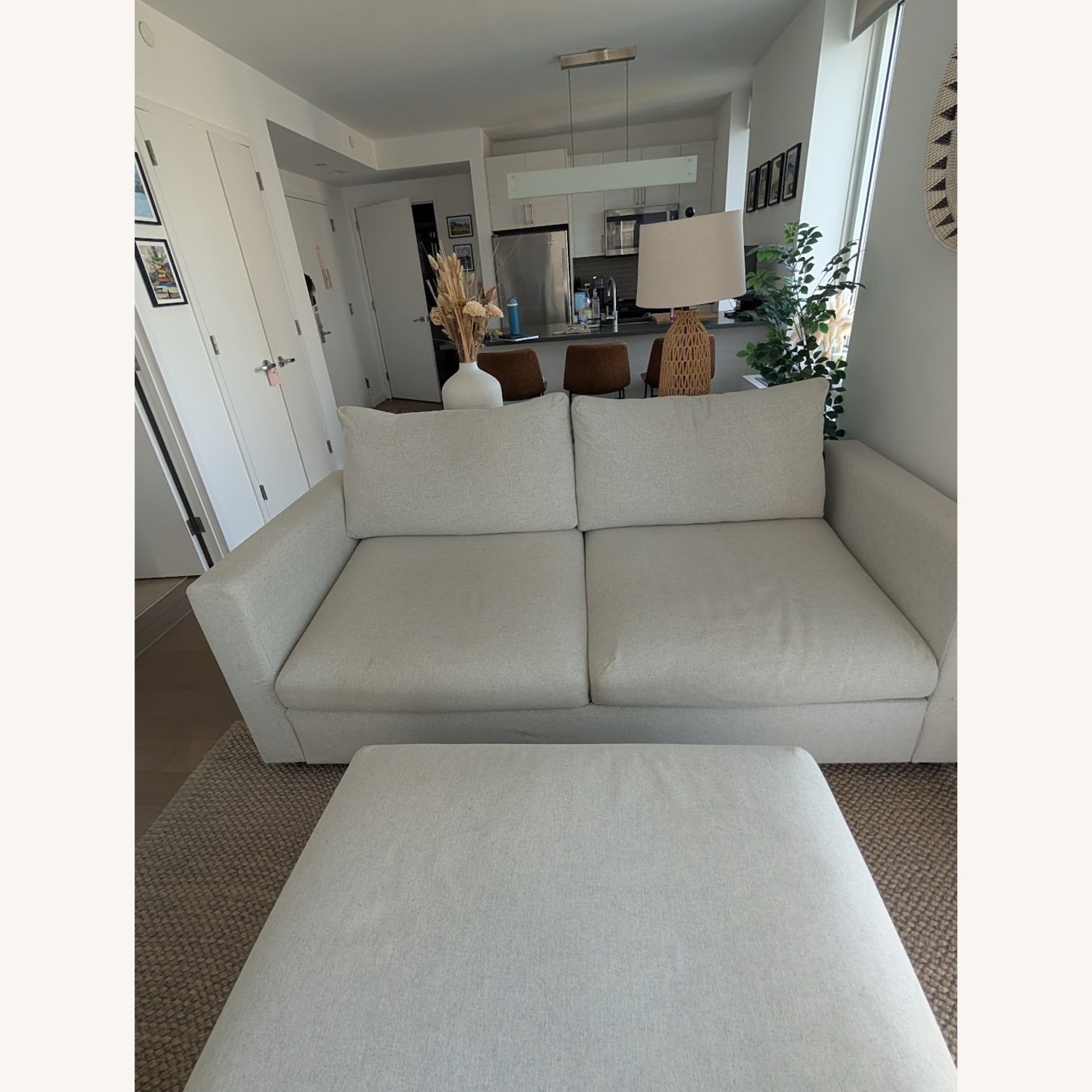 IKEA Finnala Natural Boucle Sleeper Sofa - image-1