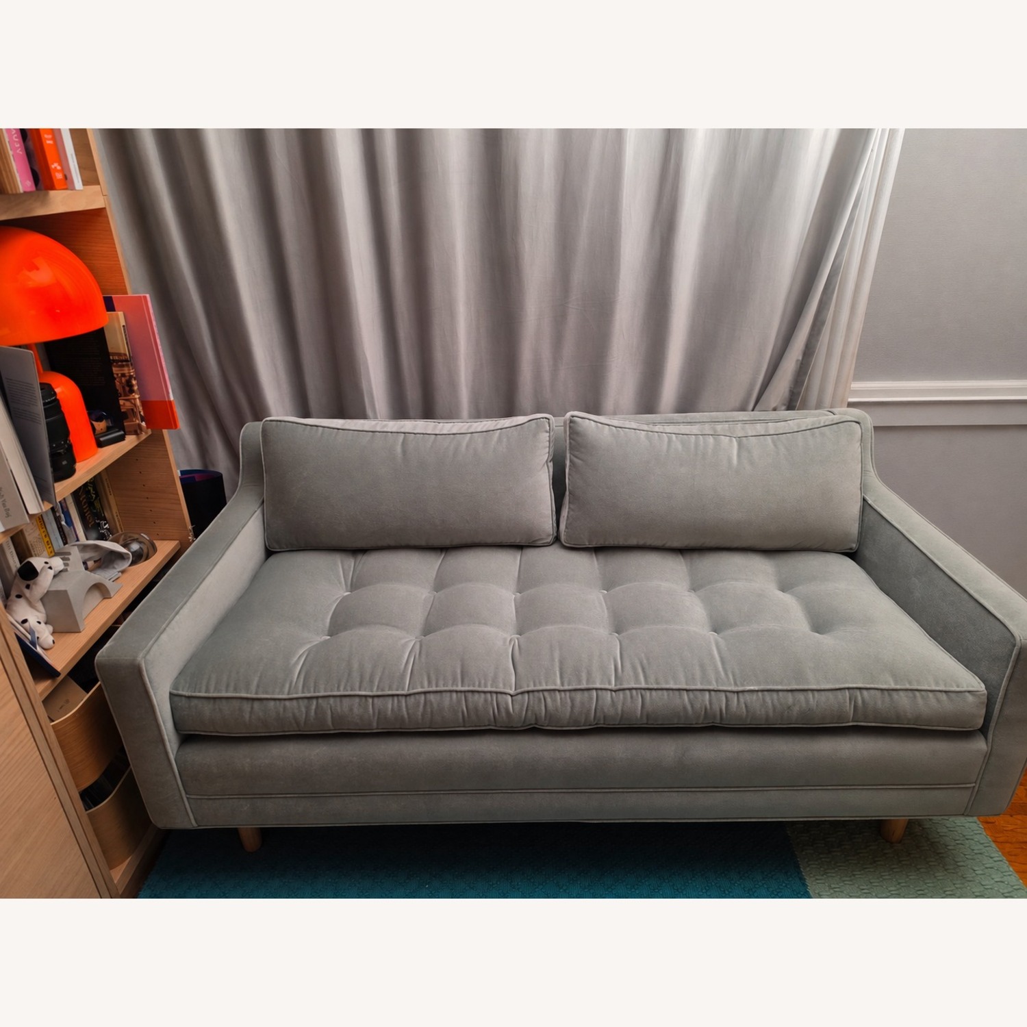 ARTLESS Up Two Seater Sofa in Mineral Velvet - image-1