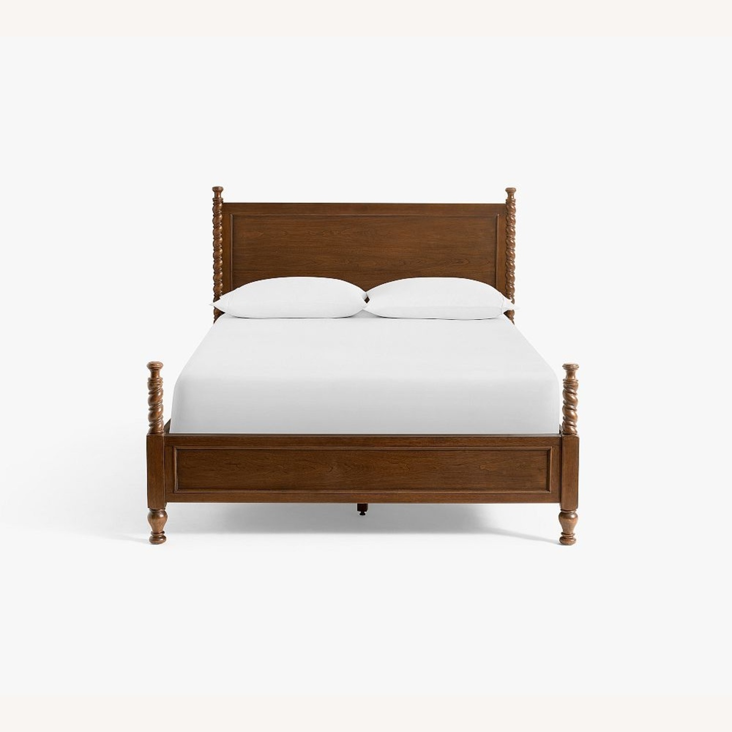 Pottery Barn Dark Brown Wood Full Bed - image-4