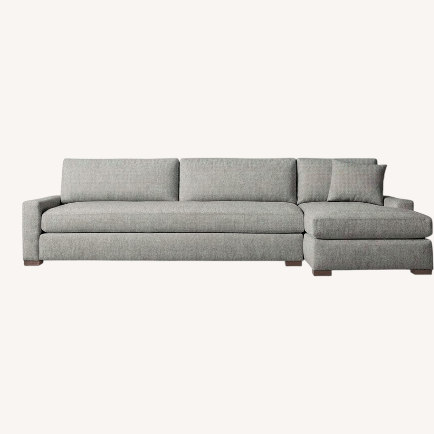 Restoration Hardware Light Gray 2 Piece Sectional - image-0