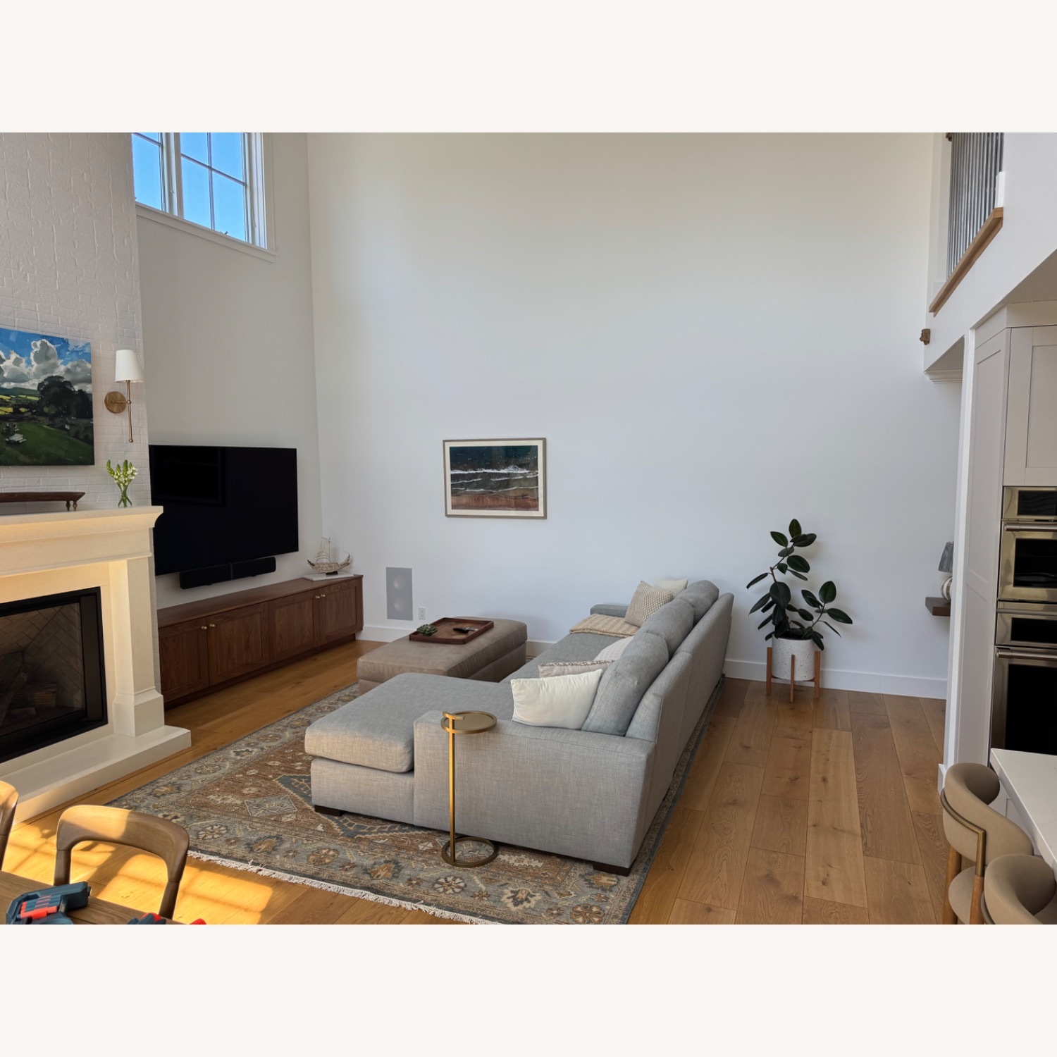 Restoration Hardware Light Gray 2 Piece Sectional - image-3