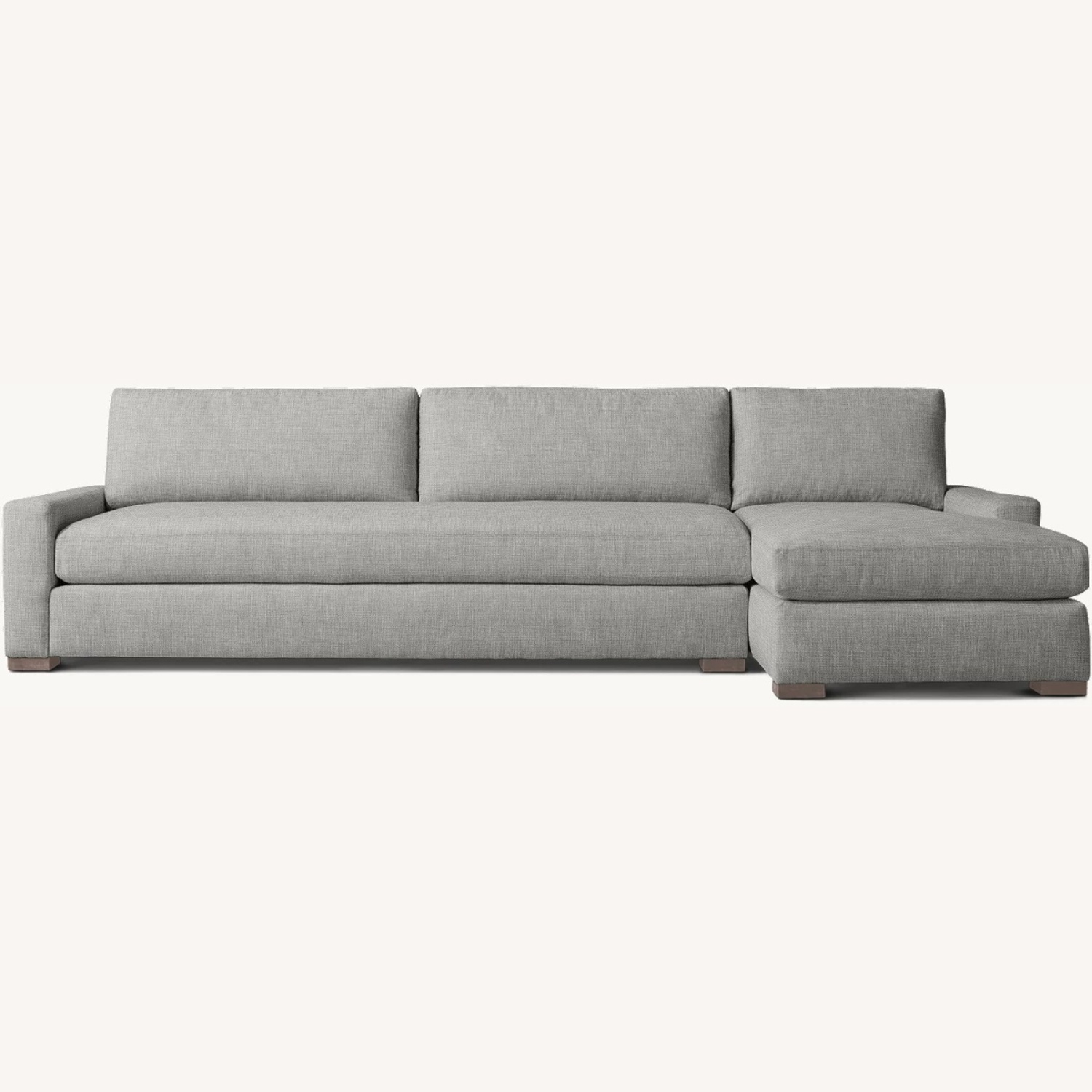 Restoration Hardware Light Gray 2 Piece Sectional - image-4