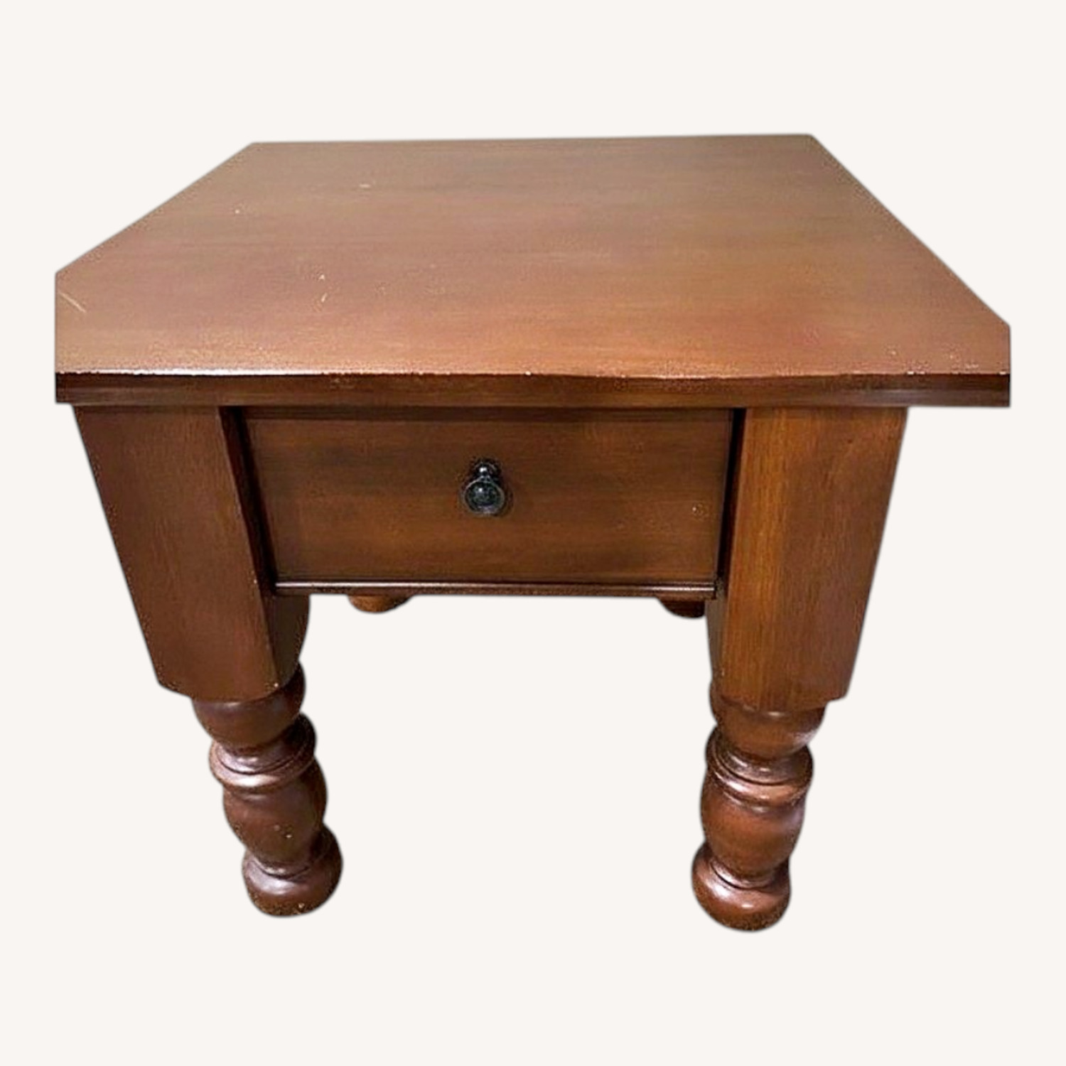 2 Pottery Barn Francisco Brown Side Tables - image-0