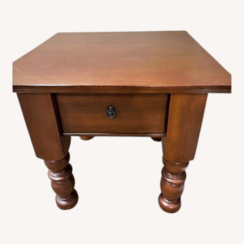 Used 2 Pottery Barn Francisco Brown Side Tables for sale on AptDeco