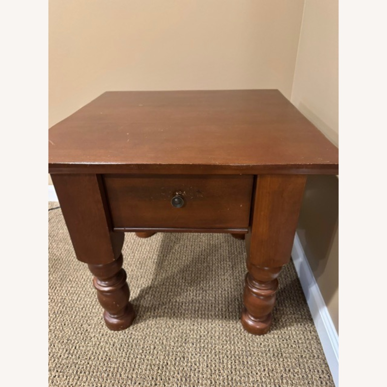 2 Pottery Barn Francisco Brown Side Tables - image-1