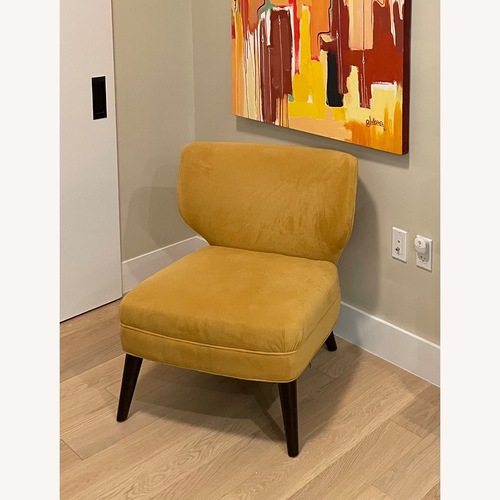 Used Yellow Cloth Accent Chair for sale on AptDeco