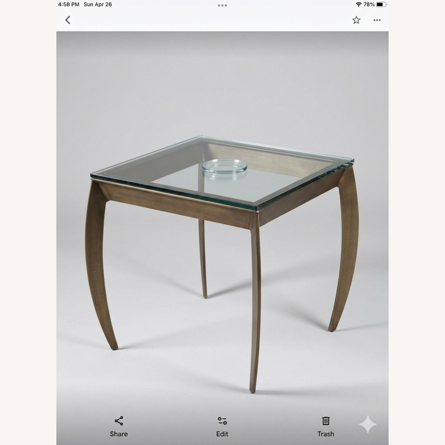Dark Gray Metal Coffee Tables - image-1