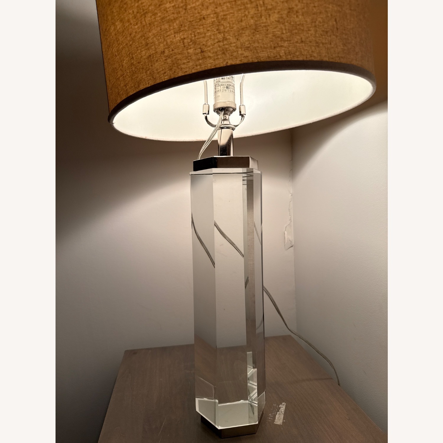 Restoration Hardware Table Lamps With Crystal Base - image-3