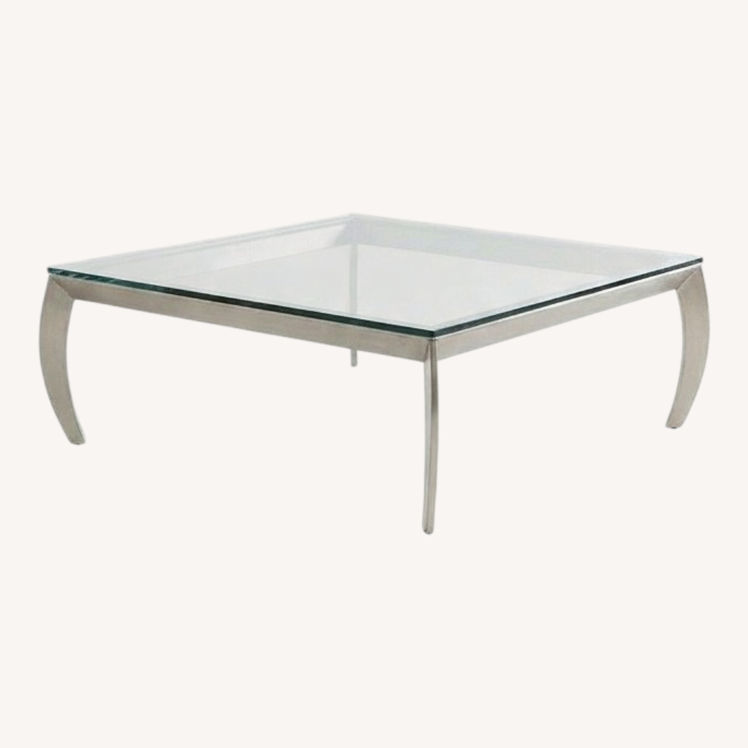 Dark Gray Metal Coffee Table - image-0