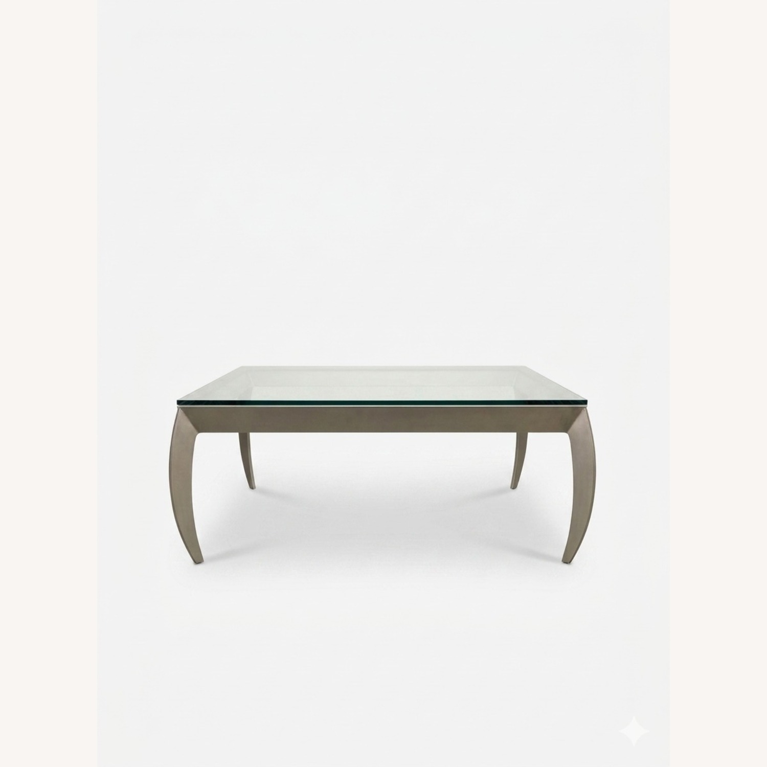 Dark Gray Metal Coffee Table - image-2
