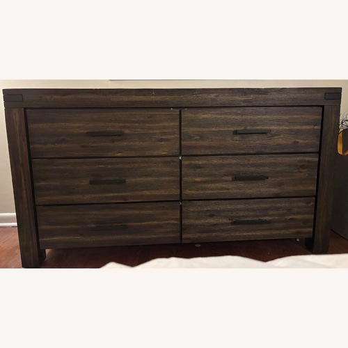 Used Summit Solid Dark Wood Dresser for sale on AptDeco