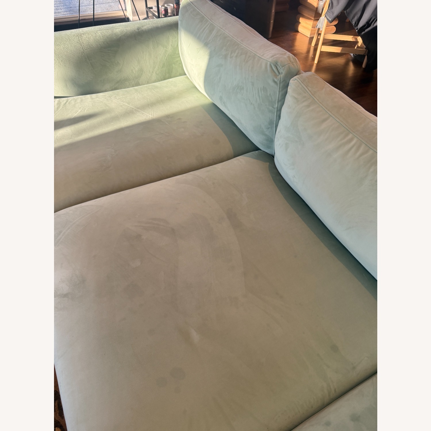 Interior Define Green Velvet 3+ Piece Sectional - image-6