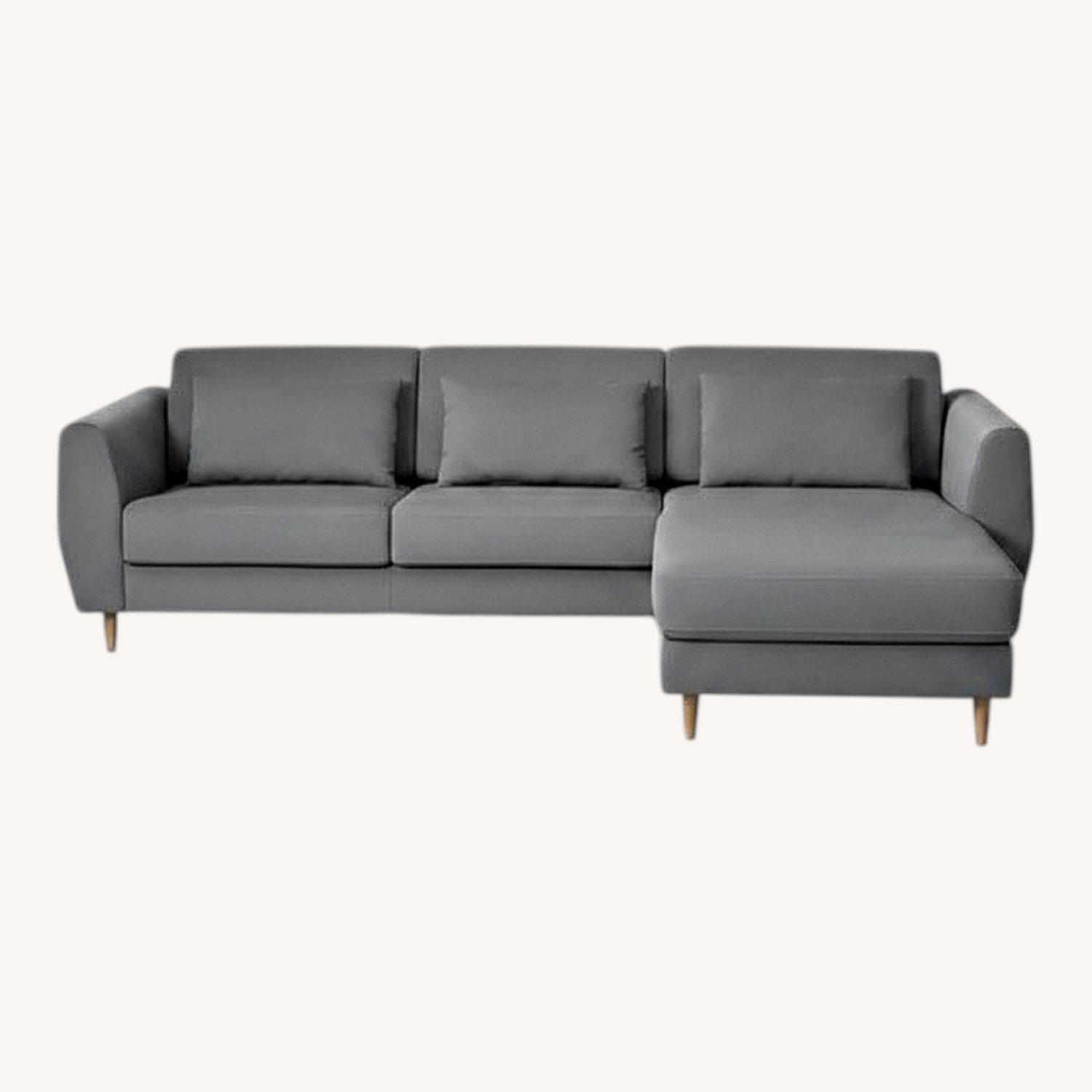 IKEA Light Gray Fabric Sofa - image-0