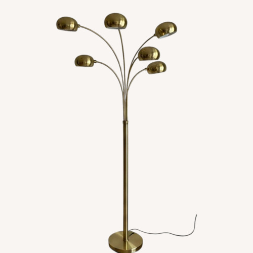 Used Vintage/Antique Gold Brass Floor Lamp for sale on AptDeco